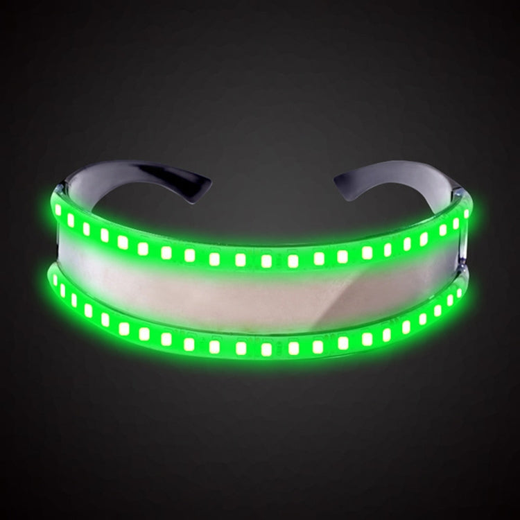 แว่นตา LED Luminous Party ของเล่นคลาสสิกสำหรับเต้นรำ DJ Party หน้ากากเครื่องแต่งกาย Props ถุงมือ, White illuminating, Red glow, Blue glow, Green glow