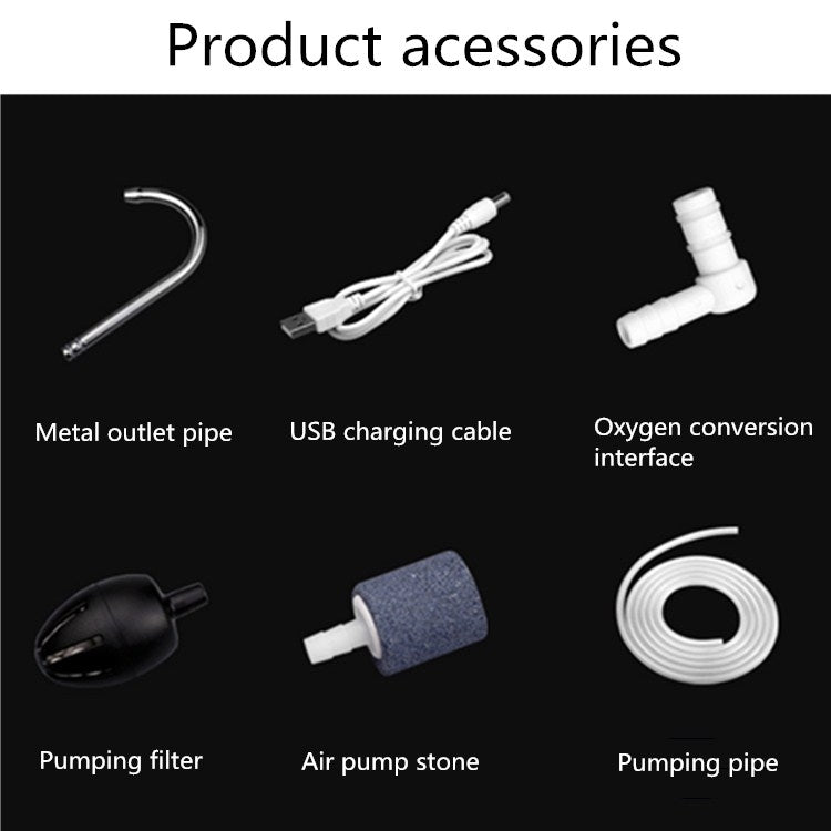 LINNHUE ปั๊มน้ำอัตโนมัติชาร์จตัวดูดซับน้ำตกปลากลางแจ้งปั๊มเติมอากาศ, LINNHUE