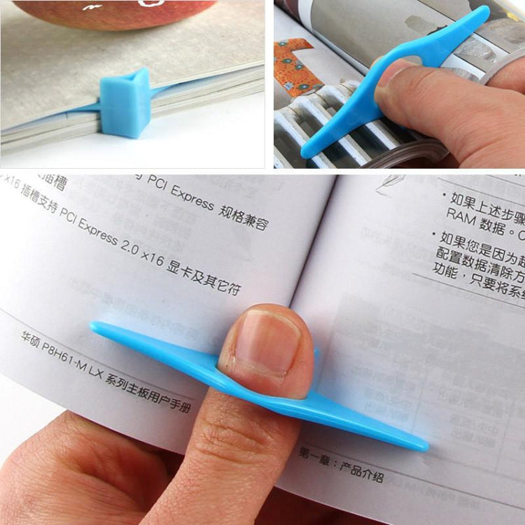 8 PCS Thumb สะดวกผู้ถือหนังสือมัลติฟังก์ชั่นบุ๊คมาร์ค Finger Ring Book Marker, Thumb Shaped