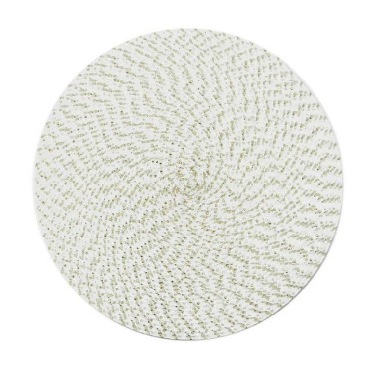 แผ่นรองจานทอวงรี PP ทรงกลม 2 ชิ้น, Diameter 36cm, Diameter 18cm