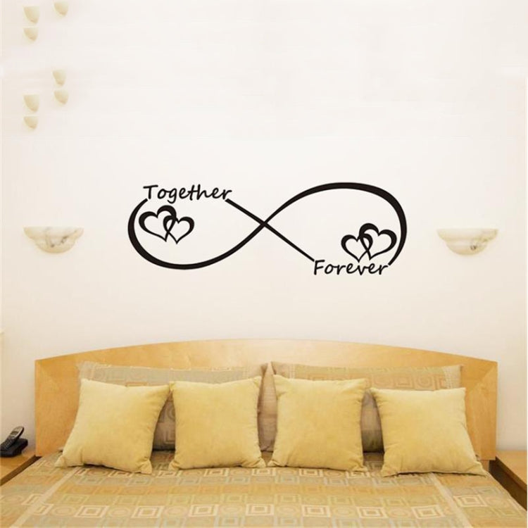 Together Forever ตัวอักษรภาษาอังกฤษห้องนอนแกะสลักสติ๊กเกอร์ติดผนัง, Together Forever