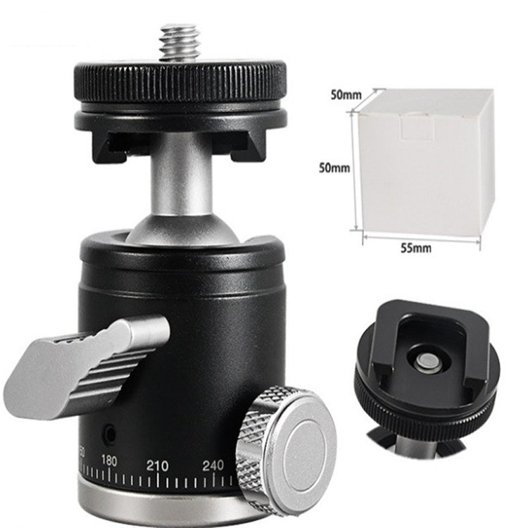 BEXIN K-19 มัลติฟังก์ชั่นอลูมิเนียมรองเท้าเย็นหัวบอลขาตั้งกล้องเมา, K-19