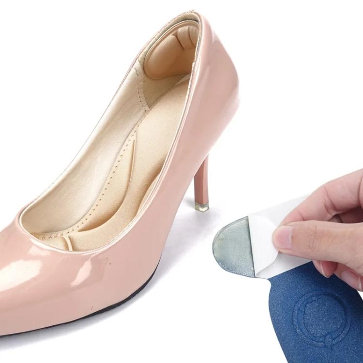 2 คู่ 8D Pad Inserts Heel Post Back Breathable Anti-SLIP สำหรับรองเท้าส้นสูง