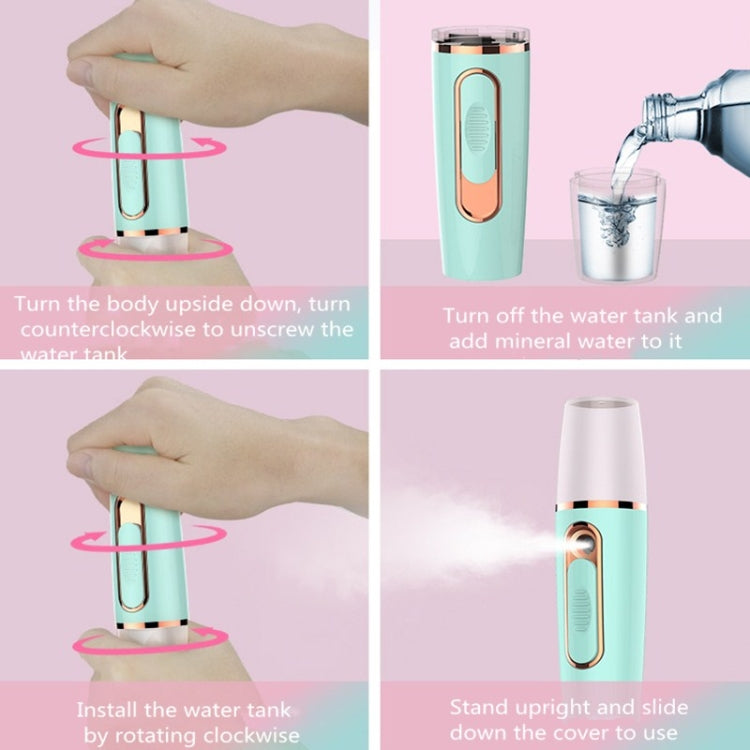 แบบพกพา Mini Moisturizing Sprayer ชาร์จความงามฆ่าเชื้อ Humidifier เครื่องดื่มแอลกอฮอล์อัตโนมัติ Sprayer, Moisturizing Sprayer