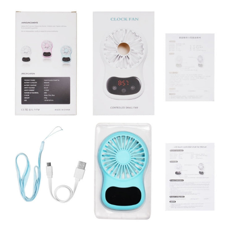 นาฬิกามัลติฟังก์ชั่นพัดลมขนาดเล็ก Creative Desktop Mini USB Fan