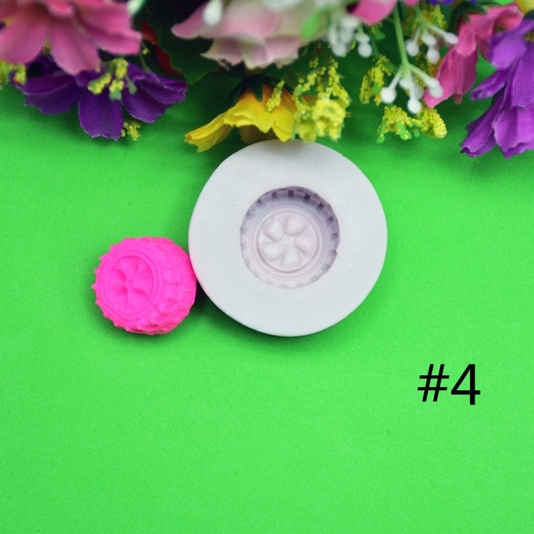 2 ชิ้น DIY ยางรูปร่างหัตถกรรมน้ำตาลเค้กซิลิโคนแม่พิมพ์ F Ondant อบตกแต่งเครื่องมือการจัดส่งสีสุ่ม, Size 1, Size 2, Size 3, Size 4