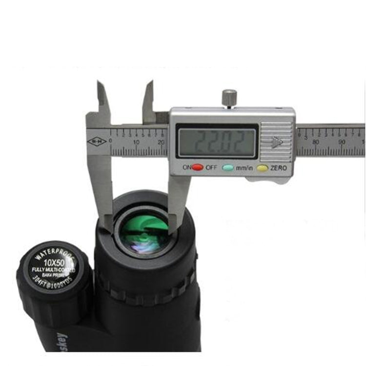 Eyeskey 10X50 กล้องโทรทรรศน์ที่วัดได้ขนาดใหญ่กำลังขยายสูง HD Low Light Night Vision กล้องส่องทางไกลตาข้างเดียวกันน้ำ, 10X50 Monocular