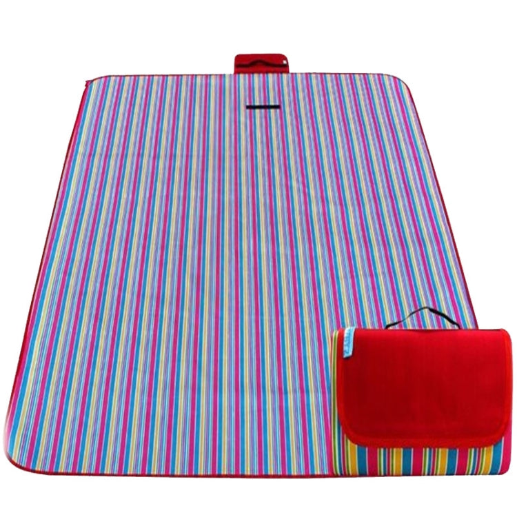 600D ผ้า Oxford เสื่อปิกนิกกลางแจ้งผ้าปิกนิกเสื่อกันน้ำฤดูใบไม้ผลิ Travel Beach Mat, 150*120, 150*180 PE Red Grid