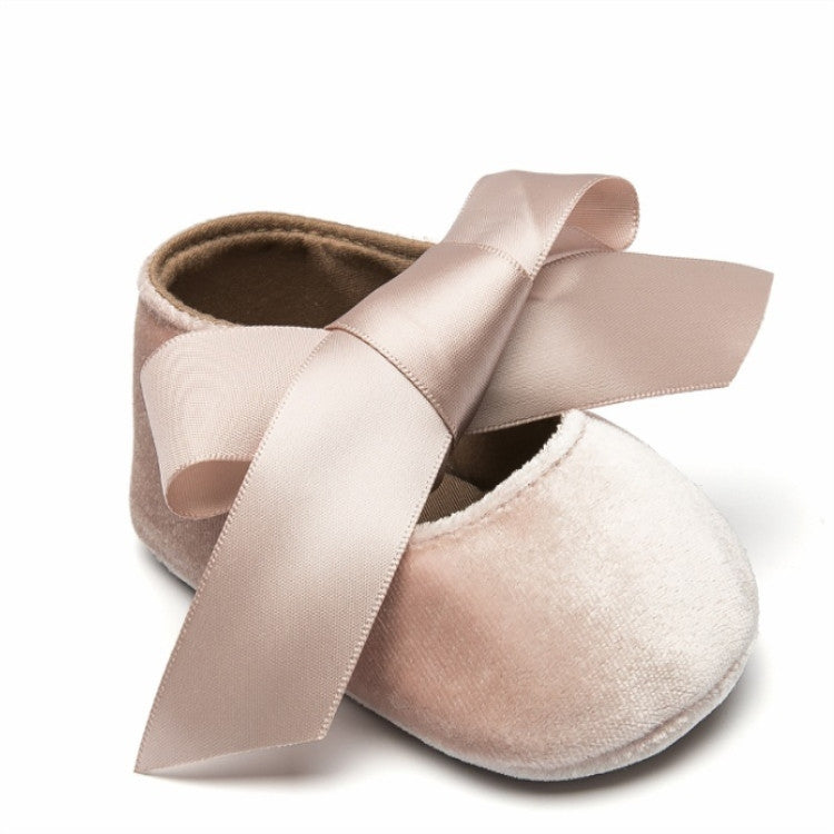 เด็กผู้หญิง Bow Lace Up หนัง PU Princess First Walkers รองเท้า, 13cm