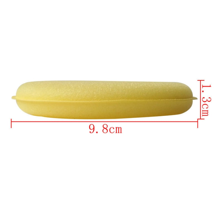 5 PCS รถ Wax ภาษาโปลิชคำโฟมฟองน้ำมือขี้ผึ้งนุ่มฟองน้ำสีเหลือง Pad สำหรับ Car Detailing Care Wash, 5 PCS