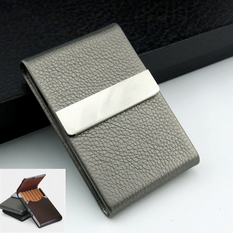 PU บุหรี่ Pack Creative Business Card Holder ผู้ชายและผู้หญิงบางกรณีบุหรี่