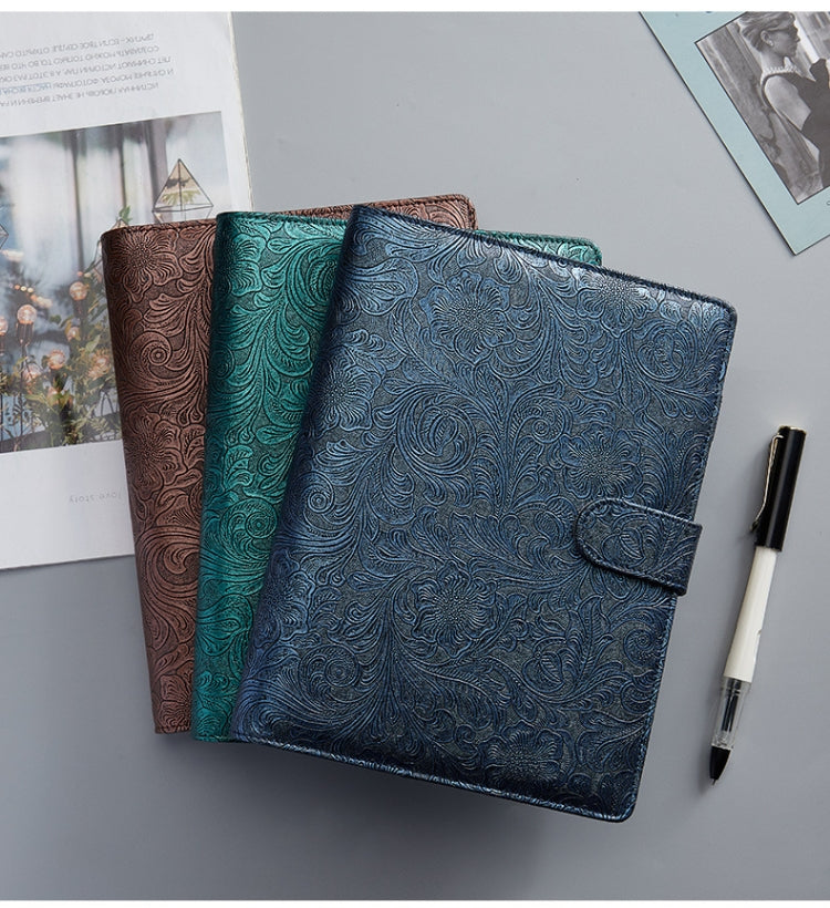 YMX-007 สมุดโน๊ต Binder Budget หนัง PU คู่มือรุ่นนูน, A6, A5