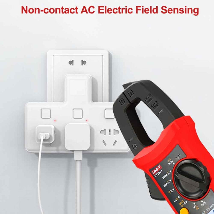 UNI-T UT204+ 600A แคลมป์มิเตอร์ดิจิตอล เครื่องตรวจจับแรงดันไฟฟ้า AC DC, UT204+ 600A
