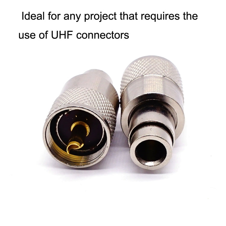 10 ชิ้น UHF ชาย PL259 Connector RG8/RG58 Cable Lug ขั้วต่อเสาอากาศ, UHF Male