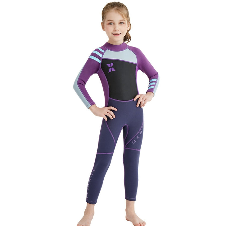 DIVE & SAIL WS-18818 ชุดดำน้ำสำหรับเด็กชิ้นเดียวดำน้ำดูปะการังอุ่นชุดว่ายน้ำป้องกันแมงกะพรุน, S, M, L, XL, XXL
