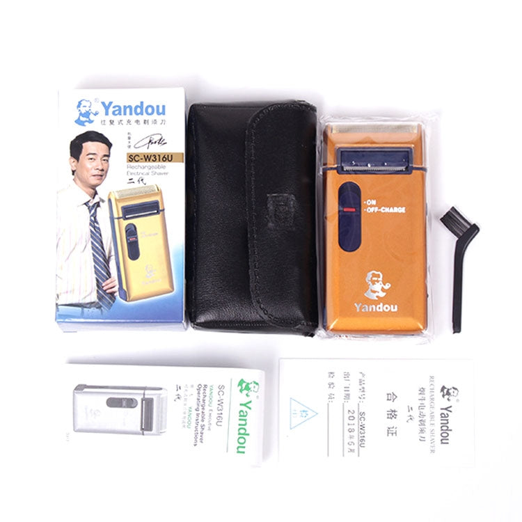 Yandou SC-W316U เครื่องโกนหนวดไฟฟ้าแบบชาร์จไฟได้พร้อมปลั๊ก CN จอน