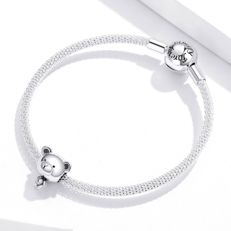 S925 เงินสเตอร์ลิงลูกปัดหมีลูกปัด DIY สร้อยข้อมืออุปกรณ์เสริม, SCC1502