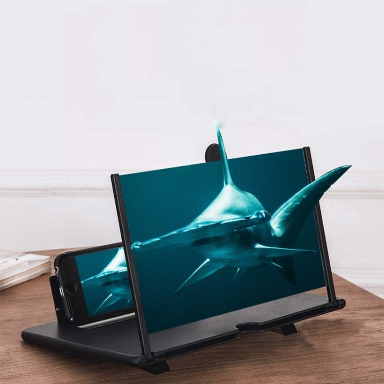 แว่นขยายหน้าจอโทรศัพท์มือถือแบบดึงออก 3D ที่วางโทรศัพท์มือถือเดสก์ท็อปวิดีโอ, 10 inch, 12 inch