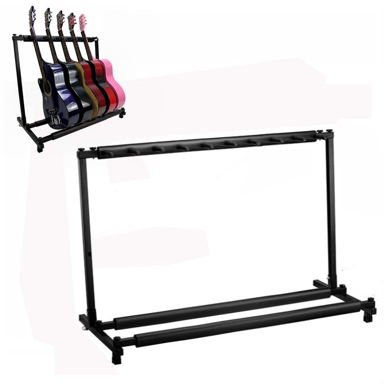 ชั้นวางขาตั้งกีตาร์โลหะยาวแบบพับได้, Three Racks, Five Racks, Seven Racks, Nine Racks