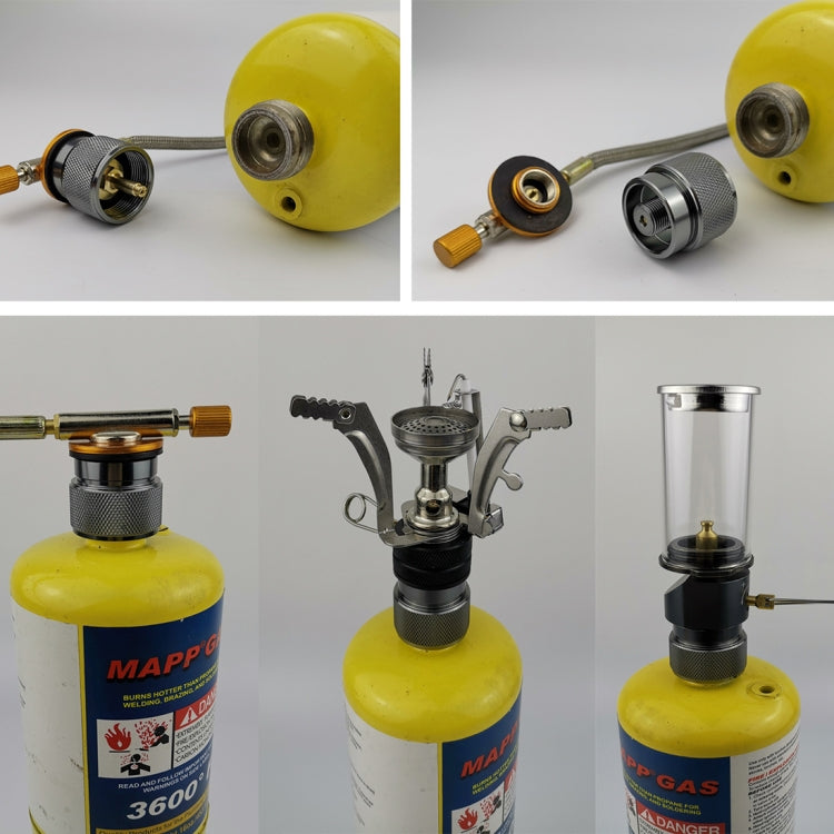 2 PCS Camping ถังแก๊สโพรเพนอะแดปเตอร์เตากลางแจ้ง Converter เตากลางแจ้งอุปกรณ์เชื่อมต่อ US อินเทอร์เฟซมาตรฐาน