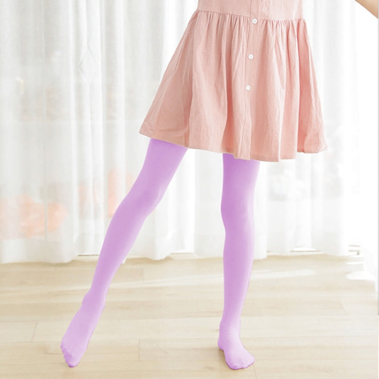 ฤดูใบไม้ผลิฤดูร้อนเด็กถุงน่องบัลเล่ต์เต้นรำถุงเท้าสยามเด็ก Pantyhose ยืดหยุ่นสูงการฝึกอบรมหญิง Bottoming ถุงเท้า, yellow, light purple