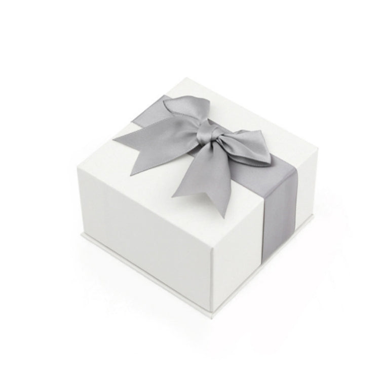 กล่องของขวัญบรรจุภัณฑ์เครื่องประดับที่สวยงาม 3 ชิ้น, 5x5.5cm (Flannel Grey), 7x7cm (Flannel Grey), 7.5x7.5cm (Bow Knot)