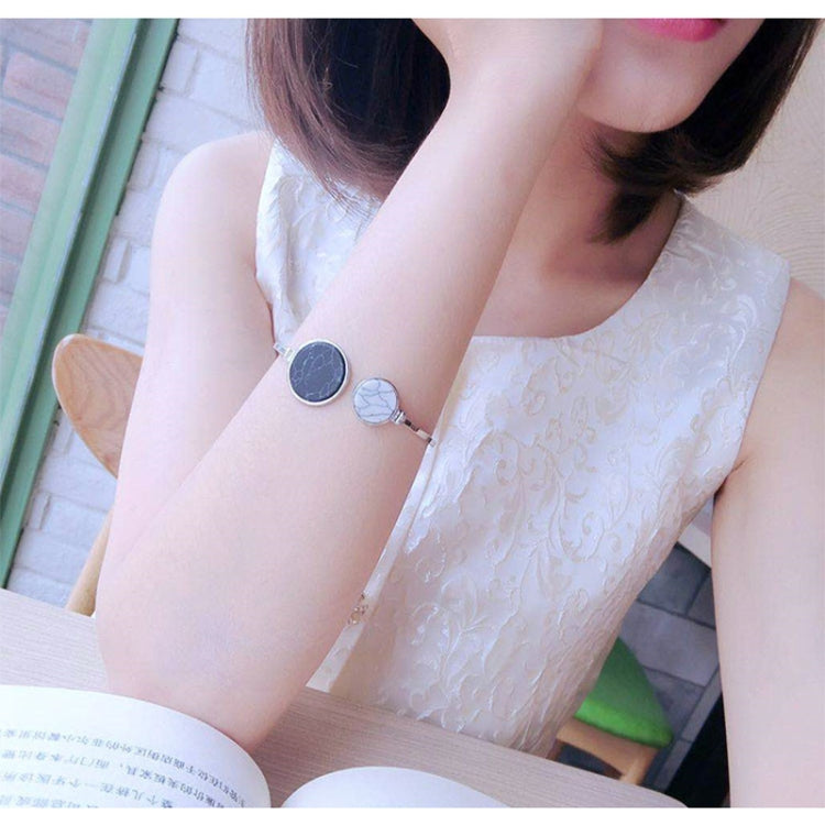 หินอ่อนเทียมหินรอบเรขาคณิตกำไลทองวงกลมข้อมือกำไลข้อมือสร้อยข้อมือ