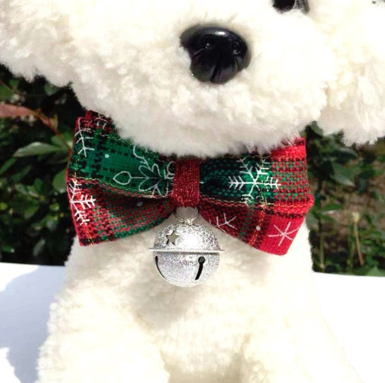 หมวกคริสต์มาสสำหรับสัตว์เลี้ยง 2 ชิ้นและชุดโบว์ผูกอุปกรณ์เสริมวันหยุด, Bow Tie Set