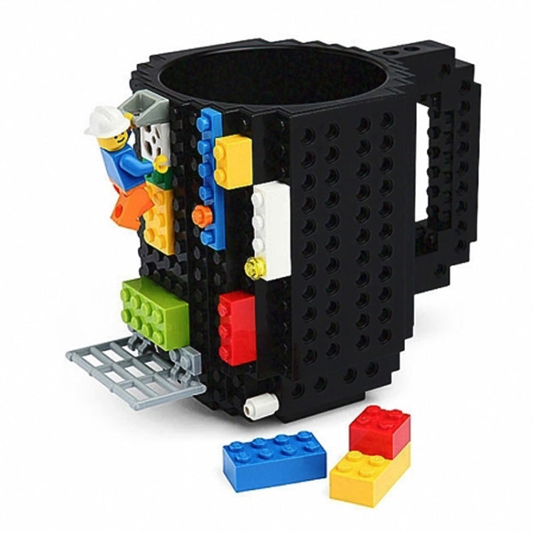 การออกแบบบล็อกตัวต่อแก้วกาแฟสร้างสรรค์ถ้วยกาแฟ Build-on Brick ที่วางน้ำดื่ม, 301-400ml