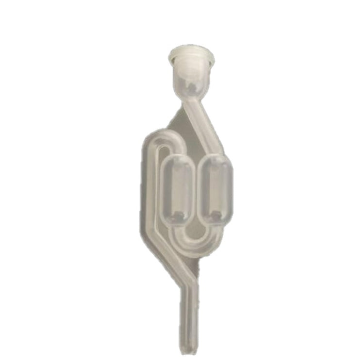 ซีลน้ำไอเสียทางเดียว Home Brew การหมักไวน์ Airlock Brewing พลาสติกปิดผนึก Air Lock เช็ควาล์ว วาล์วปิดผนึกน้ำ, Uncovered plain check valve, Common check valve with cover