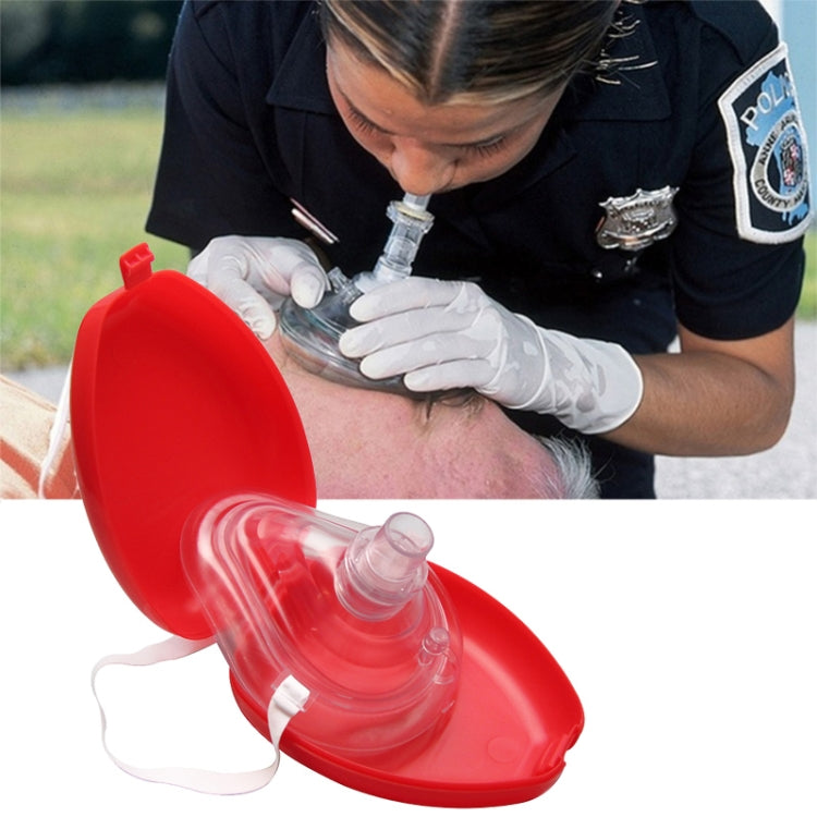CPR Resuscitator Rescue Emergency First Aid หน้ากากช่วยหายใจปาก Breath One-way Valve เครื่องมือ
