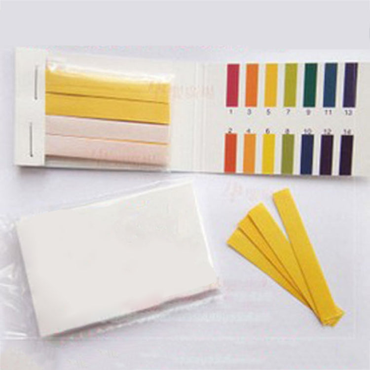 80 แถบกระดาษทดสอบ PH ตัวบ่งชี้สารสีน้ำเงินกระดาษชุดมลพิษทางน้ำ, 80 Strips