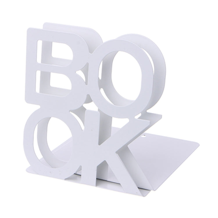 ตัวอักษรเหล็กรูปโลหะ Bookends สนับสนุนผู้ถือโต๊ะยืนสำหรับหนังสือ