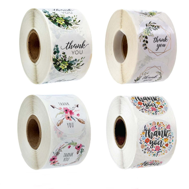 10 ชิ้นม้วนดอกไม้ขอขอบคุณสติ๊กเกอร์วันเกิดพรรคตกแต่งงานแต่งงาน, A-13, A-14, A-15, A-16