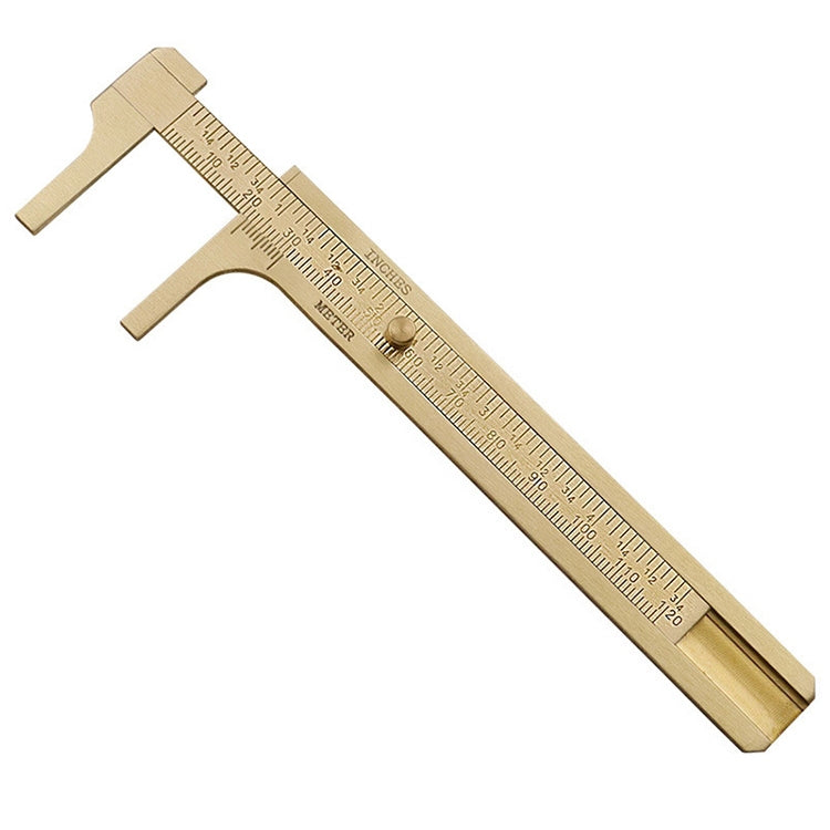 4 ชิ้นทองเหลืองย้อนยุควาดไม้บรรทัดวัดเครื่องมือ, 0-10cm Isosceles Triangle Ruler, 0-10cm Right Angle Triangle Ruler, 0-15cm Wave Ruler, 0-15cm Ruler, 0-18cm Ruler, 0-120mm Caliper Single Scale, 0-180 Degree Protractor, 0-120mm Caliper Double Scale