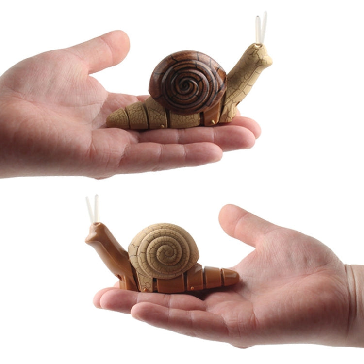 7701 เด็กไฟฟ้าอินฟราเรดรีโมทคอนโทรลหอยทากจำลองสัตว์เลี้ยงหากิน, Snail(Gray), Snail(Brown)