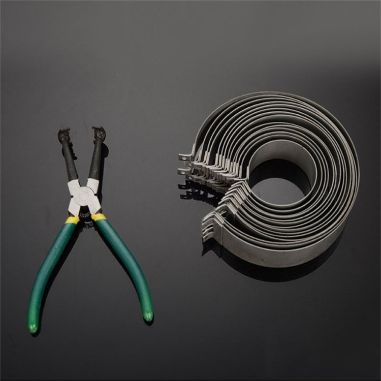 14 แหวนลูกสูบแหวนคอมเพรสเซอร์ Plier CLAMP Remover ชุดเครื่องยนต์เครื่องมือกระบอกติดตั้ง RATCHET คีม, 14 In 1 Red