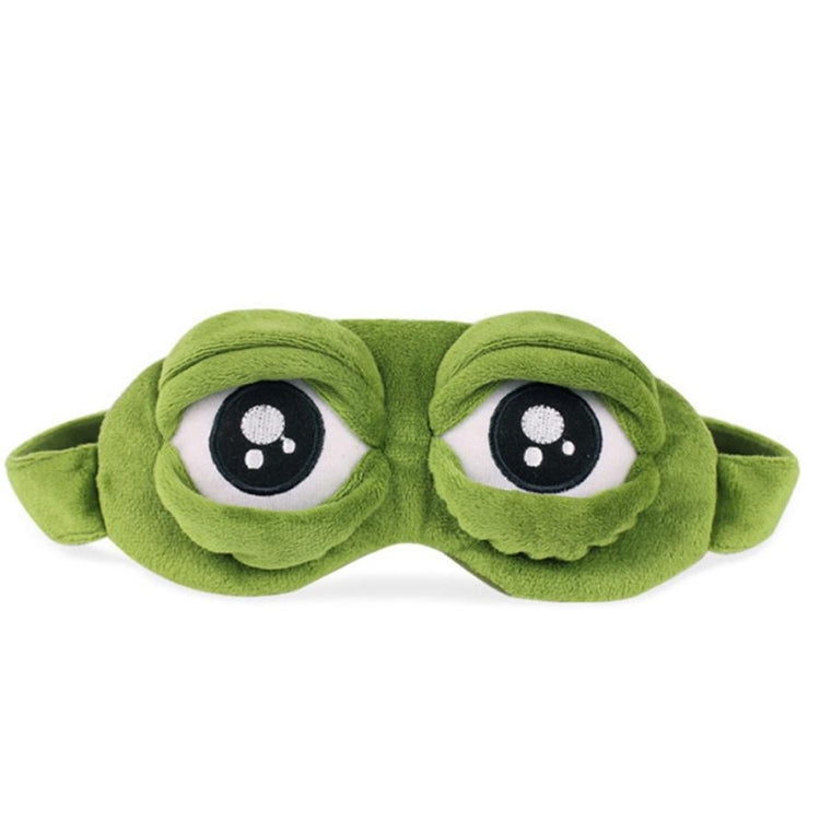 น่ารักตา Plush3D กบ Shade COVER Sleeping REST Travel Eye Mask พร้อมถุงน้ำแข็ง