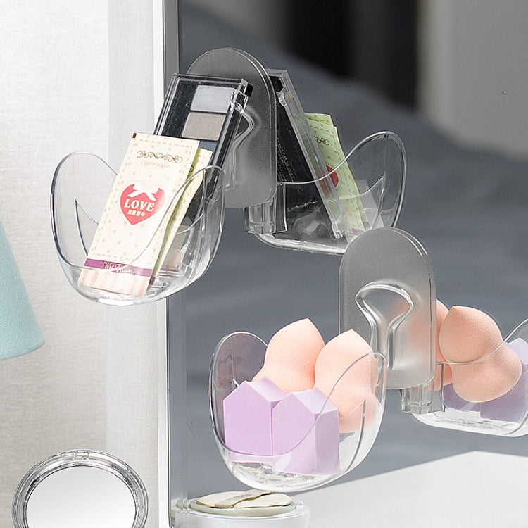 2 ชิ้นความงามไข่ชั้นเก็บพัฟถุงเก็บผ้าฝ้ายมะระราวตากผ้า, Beauty Egg Storage Rack