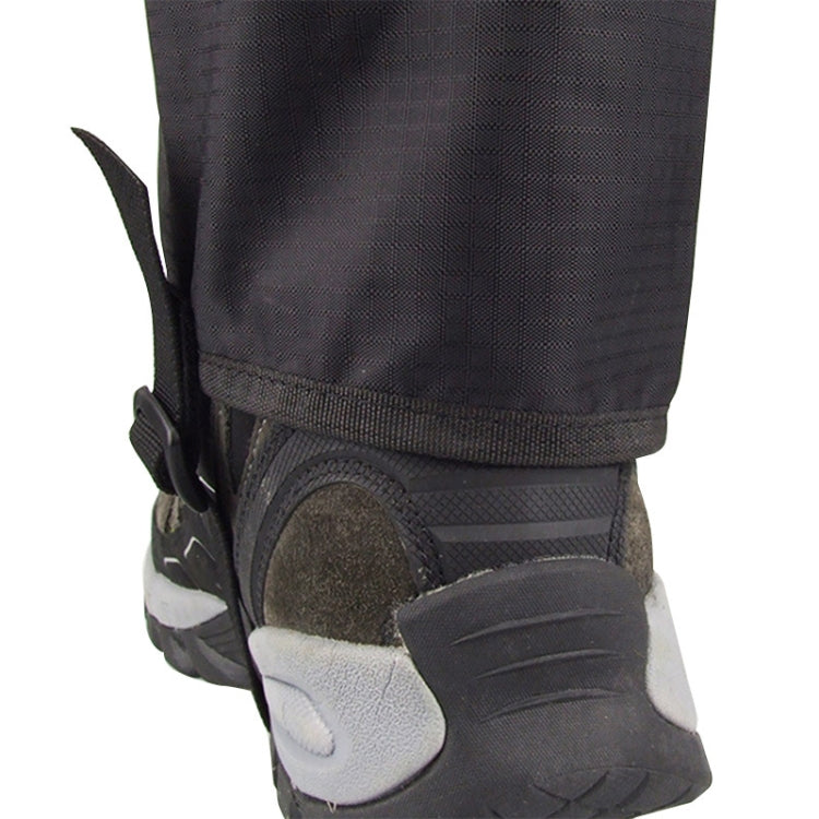 LUCKSTONE ปีนเขาเดินป่าสวมกันน้ำน้ำหนักเบา Breathable Muddy Road Anti-สกปรกเท้า, Foot Cover M (Black)