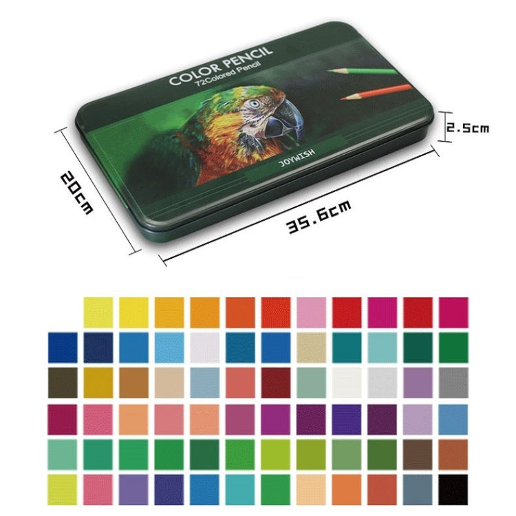 ดินสอสีกล่องดีบุก 72 สี, 72-Color Pencils