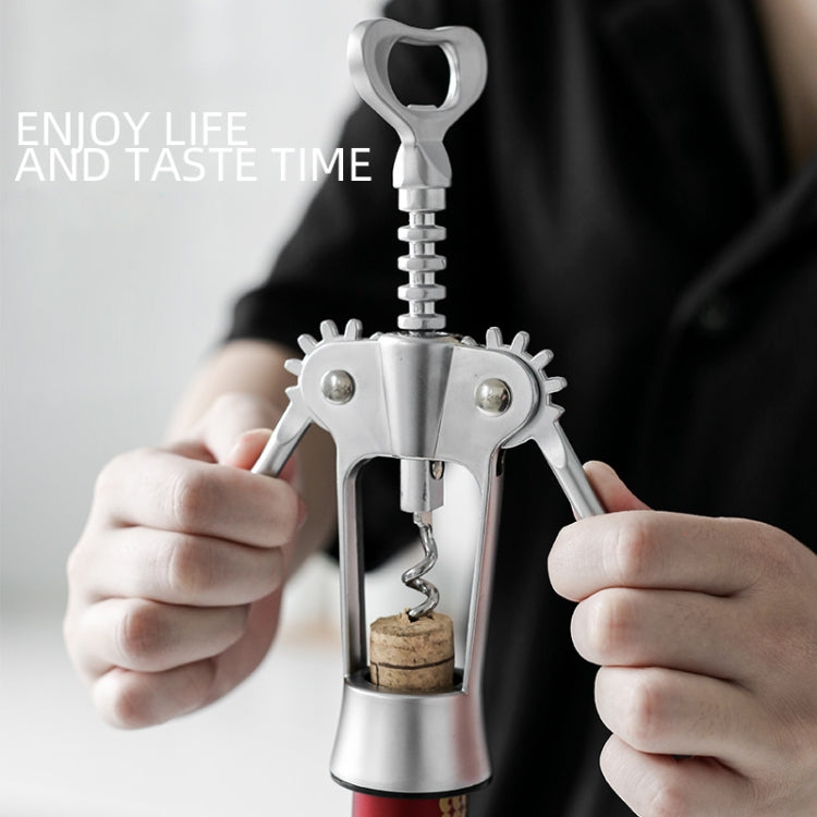 ห้องครัวมัลติฟังก์ชั่นคู่มือไวน์โลหะผสมสังกะสีที่เปิดขวด, Zinc Alloy Silver