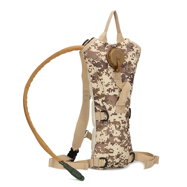 ถุงน้ำทหารยุทธวิธีกระเป๋าเป้สะพายหลัง Hydration Outdoor Camping Camelback ไนลอน CAMEL ถุงน้ำสำหรับขี่จักรยาน, 3L