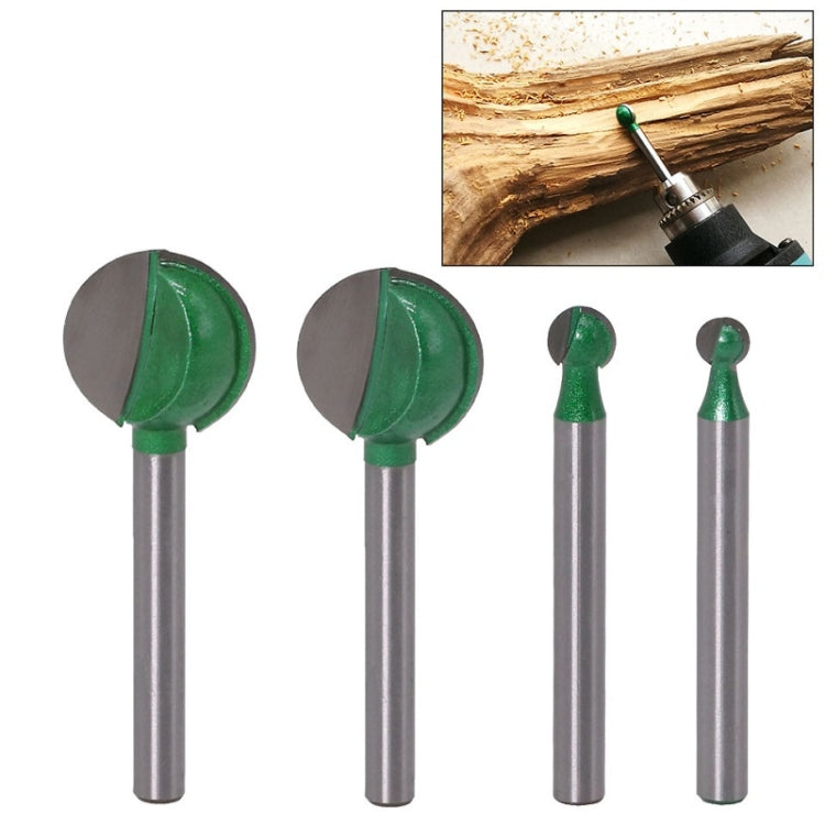 มีดแกะสลักทรงกลมงานไม้ด้ามตรงหัวเจียร, 4PCS/Set 6 Handles, 4PCS/Set 6 Handles Extended, 3 PCS/Set 3 Handle