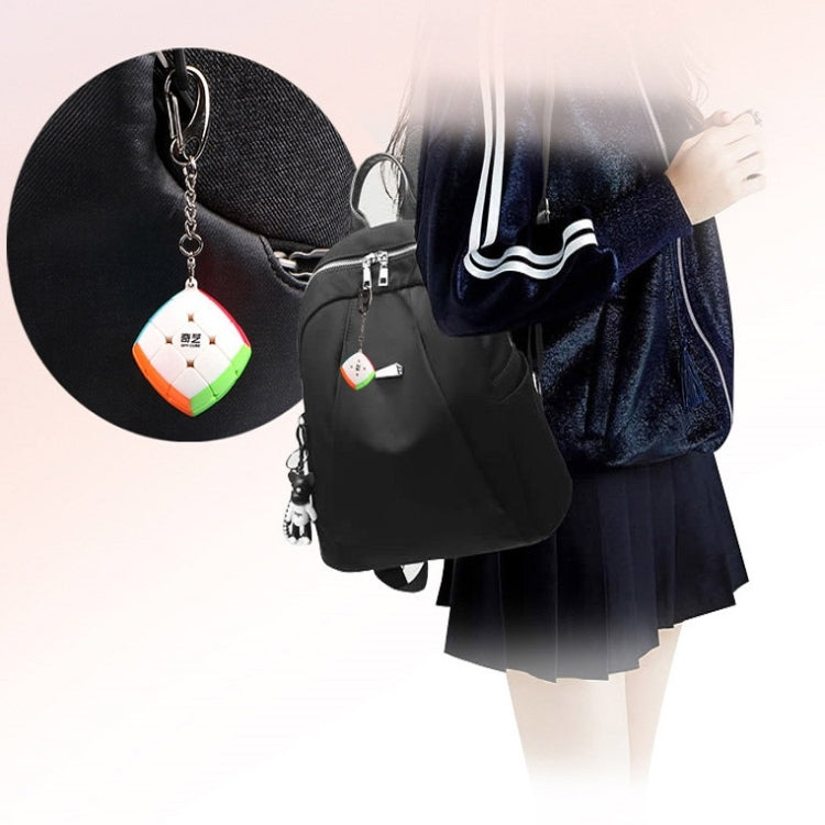 2 ชิ้นมินิพวงกุญแจ Rubik Cube ของเล่นบีบอัด, Pyramid Keychain, Maple Leaf Keychain, Second-order Keychain, Third-order Keychain Flat Version, Gear Keychain