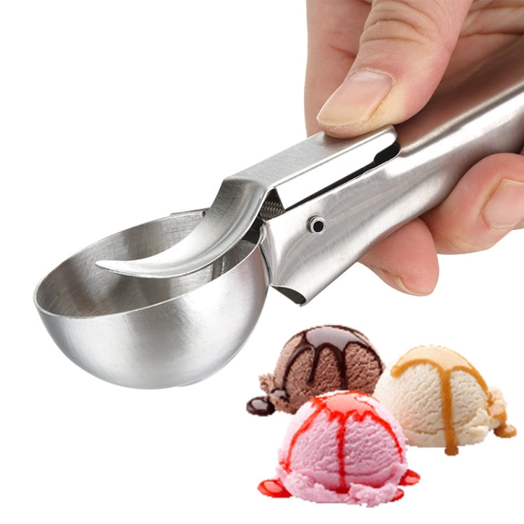 4 ชิ้นช้อนไอศครีมสแตนเลสช้อนขนมหวานที่ตักไอศกรีม, 4 PCS Stainless Steel