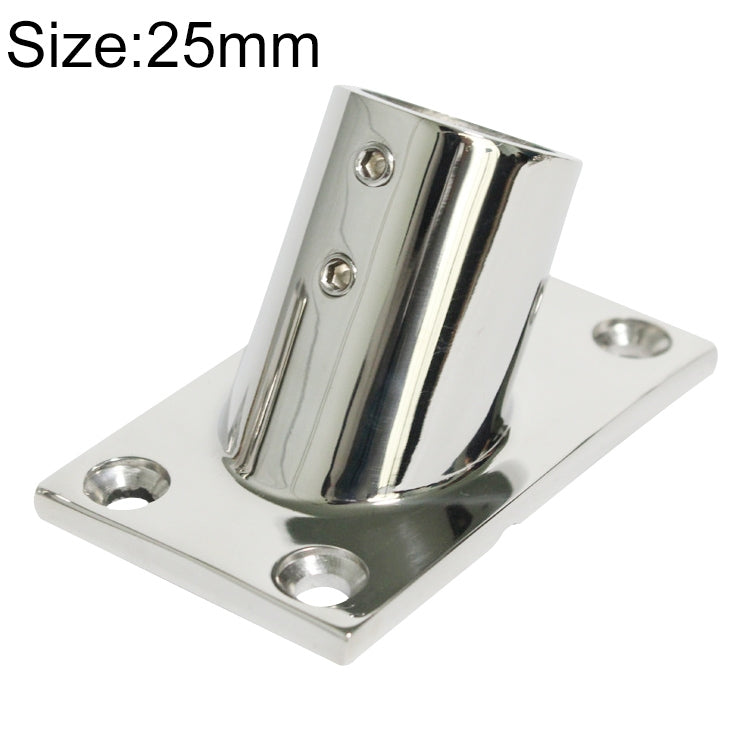 Thicken 316 สแตนเลสสตีล 60 องศาฐานท่อสี่เหลี่ยม Marine เรือ Hardwares, ข้อมูลจำเพาะ:, 22mm, 25mm