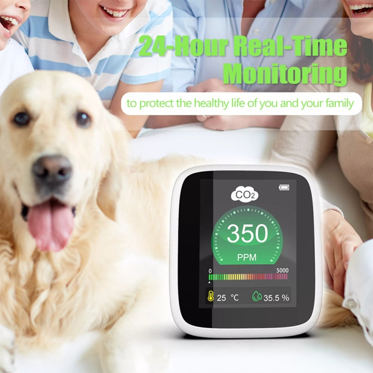 DM1308 CO2 Monitor Tester คุณภาพอากาศภายในอาคาร 400-5000ppm ดิจิตอลคาร์บอนไดออกไซด์อุณหภูมิความชื้น NDIR Sensor