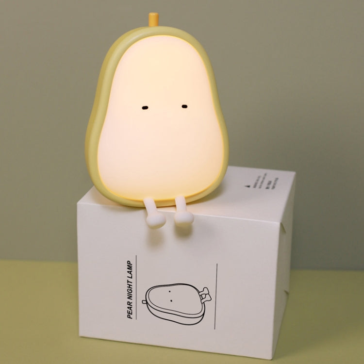 Pear Shape Night Light ซิลิโคนห้องนอนนุ่มแสงอุ่น LED Night Light, Pear Shape