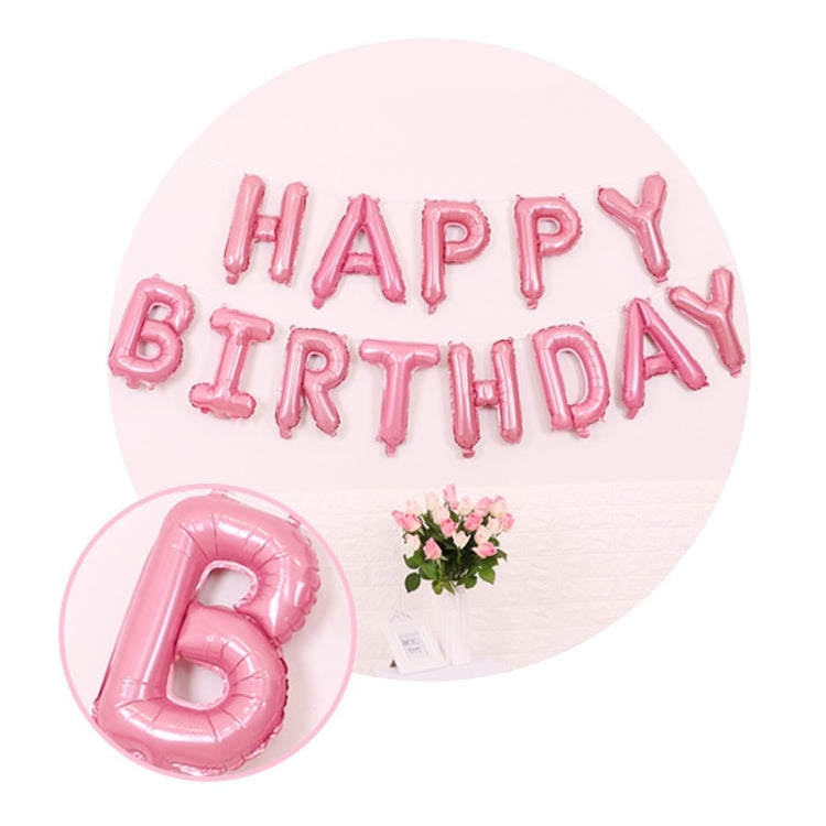 2 PCS 16 Inch Happy Birthday Letter Aluminium Film Balloon Birthday Party Decoration ข้อมูลจำเพาะ: